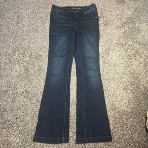 INC Denim Dark Wash Flare Leg Jeans Sz 2